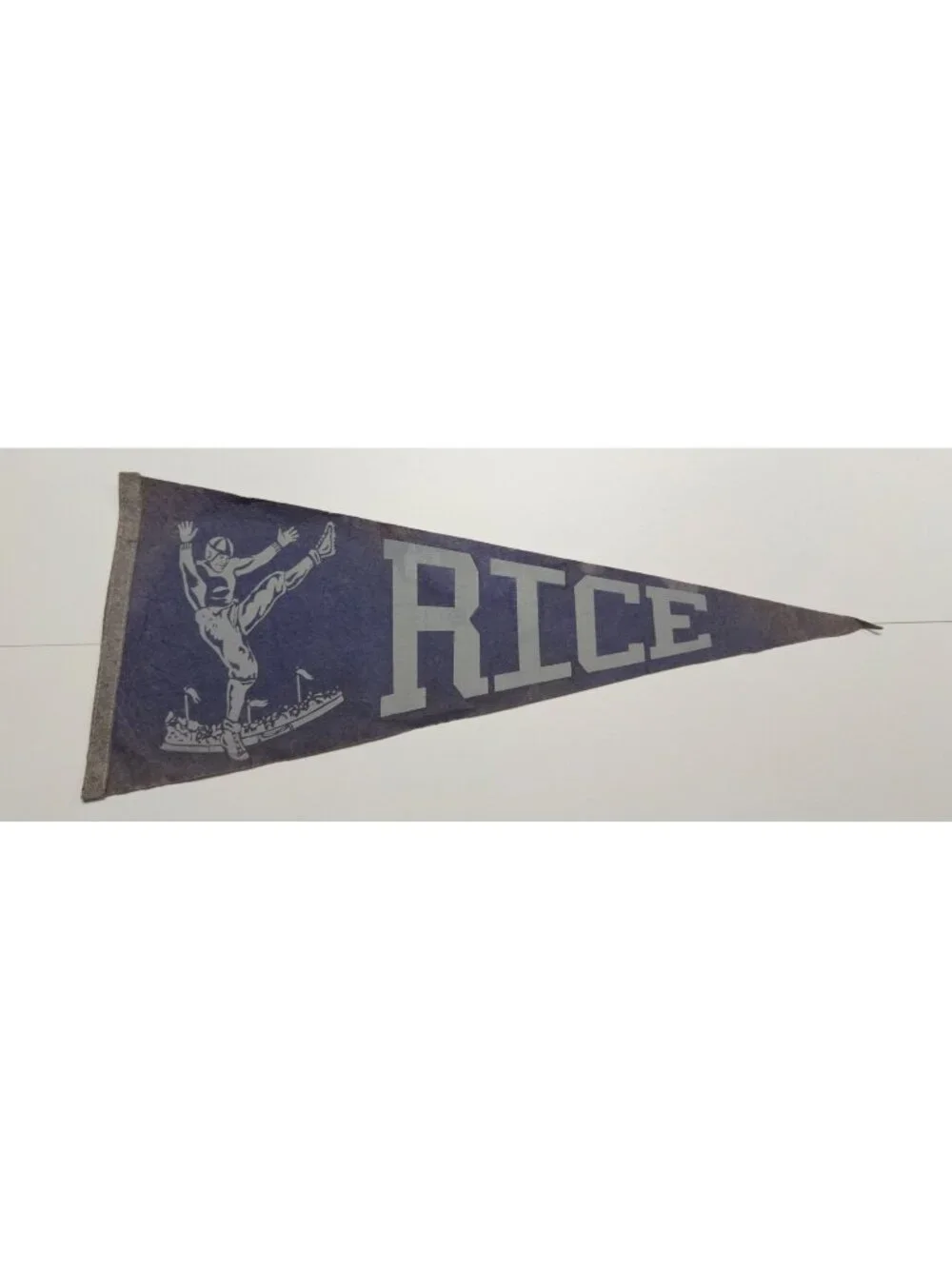 Vintage Rice football pennant